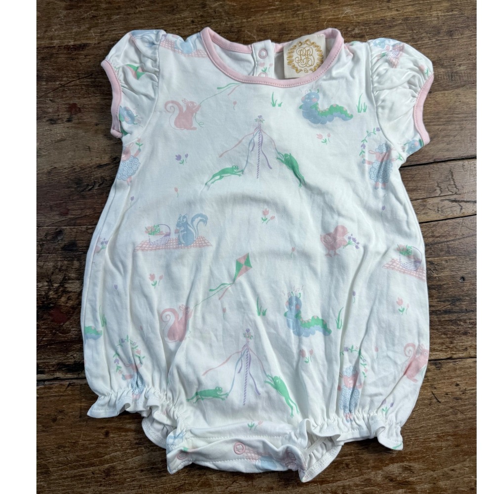 The Beaufort Bonnet Company Pastel Spring Animal Bubble Romper 18-24M Girls